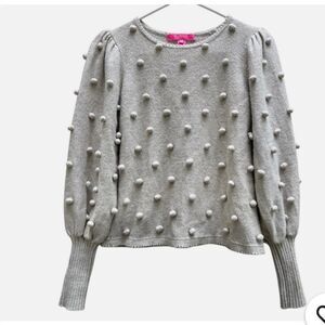 Lilly Pulitzer Kippa Pom Pom Sweater XLG NWOT